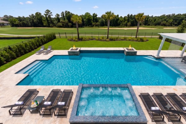 Private pool and golf-course views at The Dream Mansion